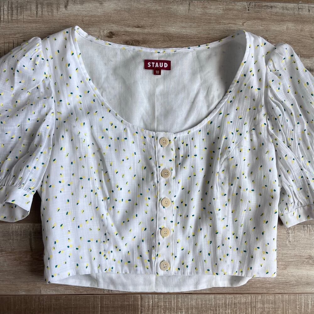 Staud Tibou Top in Buttercup Size 10 - Picture 4 of 7